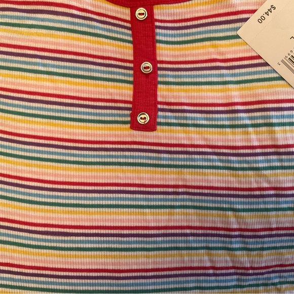PJ Couture Women’s Rainbow Striped Sleepwear Set Size Large New With Tags - Picture 7 of 16